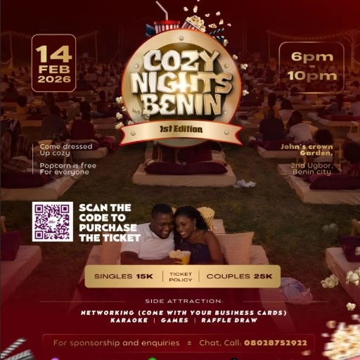CozyNights Benin — Valentine’s Edition